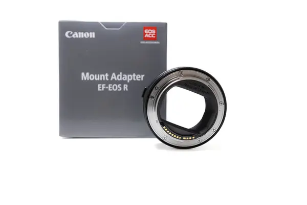 stock image Lviv, Ukraine - September 3, 2024: Canon Mount Adapter EF-EOS R