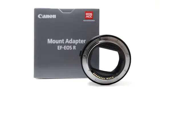 stock image Lviv, Ukraine - September 3, 2024: Canon Mount Adapter EF-EOS R