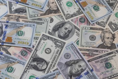 Tasarım amacı için farklı Amerikan doları banknotları