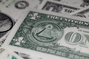 Tasarım amacı için 1 dolarlık banknotlar