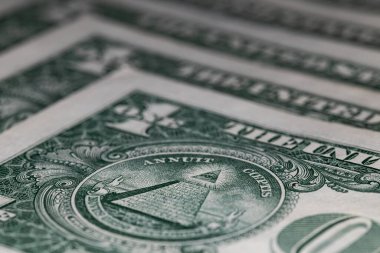Tasarım amacı için 1 dolarlık banknotlar