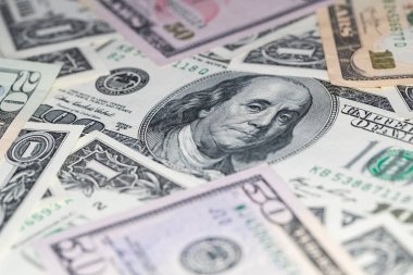 Tasarım amacı için farklı Amerikan doları banknotları