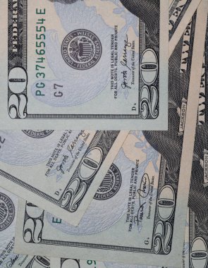 Tasarım amaçlı 20 dolarlık banknotlar