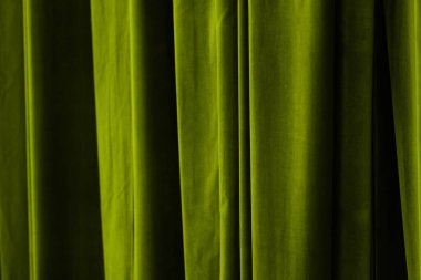 Tasarım amacı için tiyatro arka planında yeşil perde