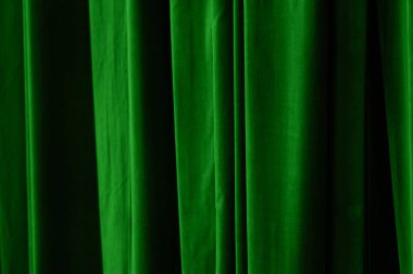 Tasarım amacı için tiyatro arka planında yeşil perde