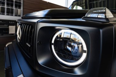Lviv, Ukrayna - 26 Kasım 2024: Mercedes-AMG G G 63 V8 biturbo araba