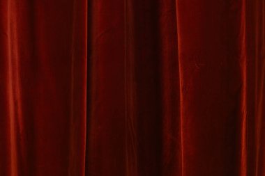 Dizayn amacıyla tiyatro arka planında kırmızı perde
