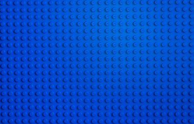 Lviv, Ukrayna - 29 Aralık 2024: LEGO Klasik Mavi Tabaka arka planı