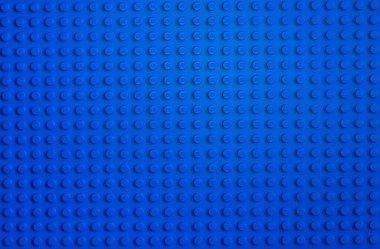 Lviv, Ukrayna - 29 Aralık 2024: LEGO Klasik Mavi Tabaka arka planı