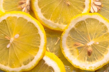 Tasarım amacı için dilimlenmiş limon desenli arkaplanı kapat