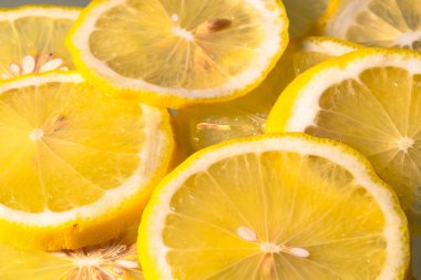 Tasarım amacı için dilimlenmiş limon desenli arkaplanı kapat