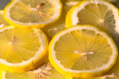 Tasarım amacı için dilimlenmiş limon desenli arkaplanı kapat