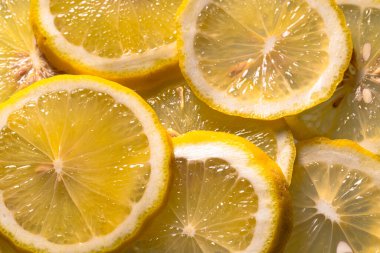 Tasarım amacı için dilimlenmiş limon desenli arkaplanı kapat