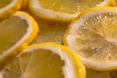 Tasarım amacı için dilimlenmiş limon desenli arkaplanı kapat