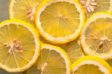 Tasarım amacı için dilimlenmiş limon desenli arkaplanı kapat