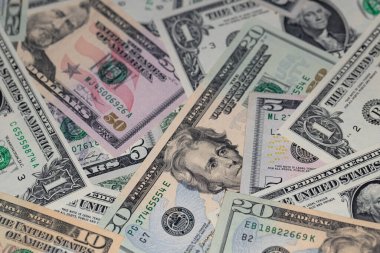 Tasarım amacı için farklı Amerikan doları banknotları