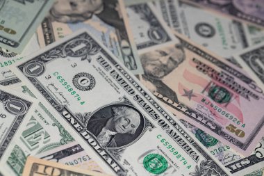Tasarım amacı için farklı Amerikan doları banknotları