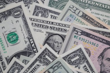 Tasarım amacı için farklı Amerikan doları banknotları
