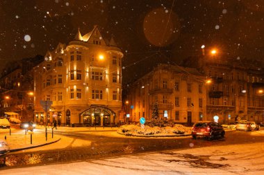 LVIV, UKRAINE - 12 Ocak 2025: Lviv 'deki Atlas Deluxe Oteli