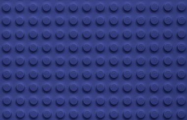 Lviv, Ukrayna - 4 Ocak 2025: LEGO Klasik plakasının Violet arka planı