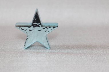 turkuaz metalik parlak yıldız dekoru tasarım amacı için