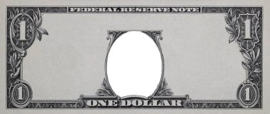 ABD 1 dolarlık sınır tasarım amacıyla boş orta alan