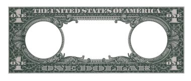 Birleşik Devletler 1 dolar sınırı ve drsign amacı için boş orta alan