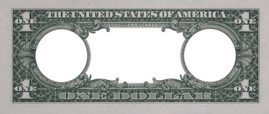 Birleşik Devletler 1 dolar sınırı ve drsign amacı için boş orta alan