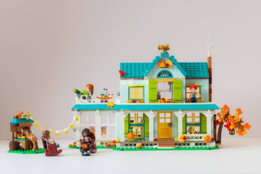 Lviv, Ukrayna - 10 Şubat 2025: LEGO Dost