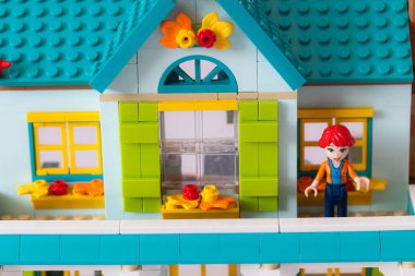 Lviv, Ukrayna - 10 Şubat 2025: LEGO Dost