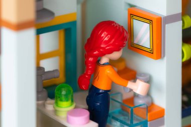 Lviv, Ukrayna - 10 Şubat 2025: LEGO Dost