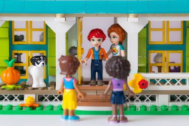 Lviv, Ukrayna - 10 Şubat 2025: LEGO Dost