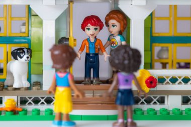 Lviv, Ukrayna - 10 Şubat 2025: LEGO Dost