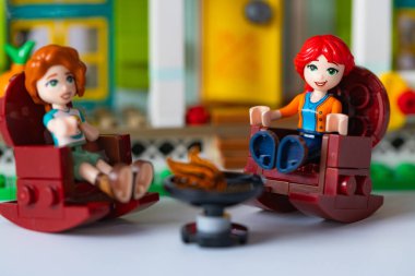 Lviv, Ukrayna - 10 Şubat 2025: LEGO Dost