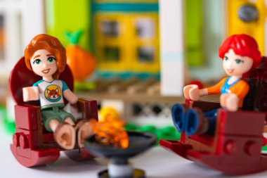 Lviv, Ukrayna - 10 Şubat 2025: LEGO Dost