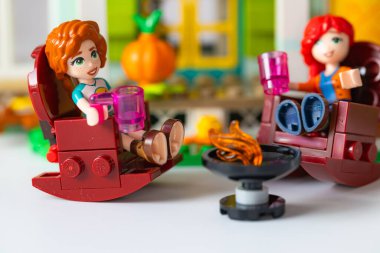 Lviv, Ukrayna - 10 Şubat 2025: LEGO Dost