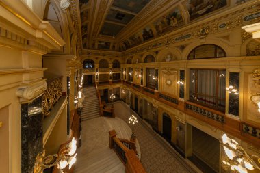 Lviv, Ukrayna - 5 Mart 2025: Lviv Ulusal Opera İçişleri