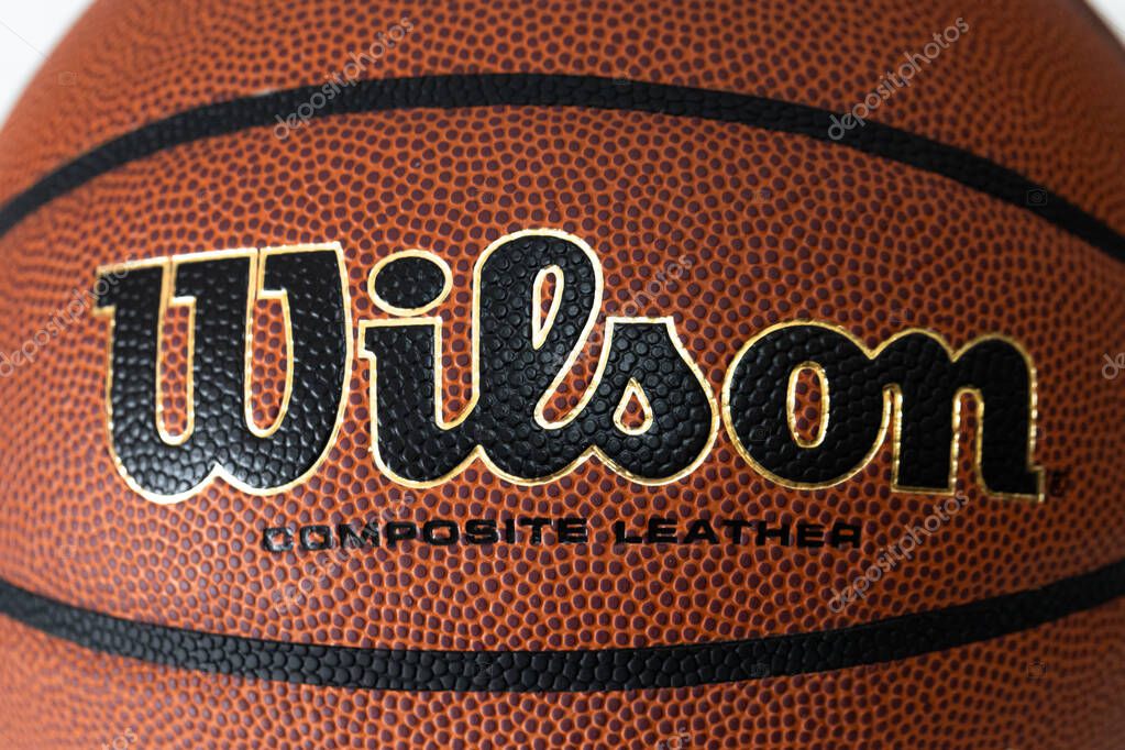 Lviv, Ukraine - April 8, 2025: Wilson Reaction PRO basketball