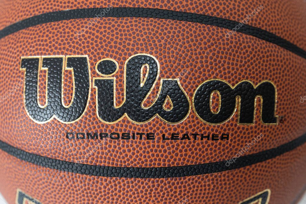 Lviv, Ukraine - April 8, 2025: Wilson Reaction PRO basketball