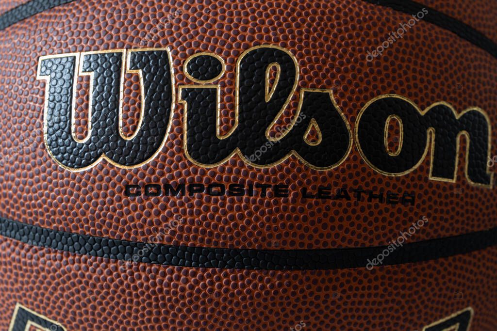 Lviv, Ukraine - April 8, 2025: Wilson Reaction PRO basketball