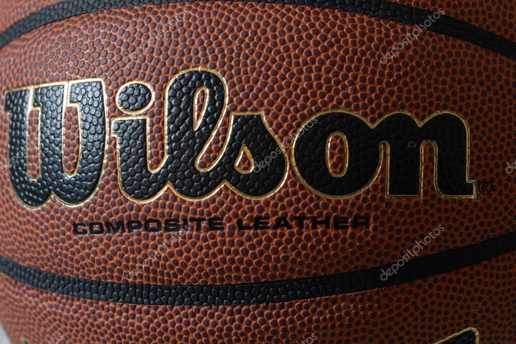 Lviv, Ukraine - April 8, 2025: Wilson Reaction PRO basketball