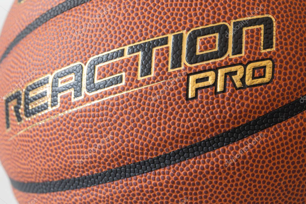Lviv, Ukraine - April 8, 2025: Wilson Reaction PRO basketball