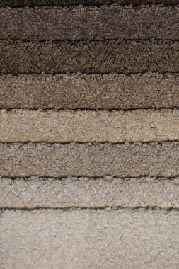 Tasarım amacı için renkli desenli tekstil örneklerinin yakınlaştırılması