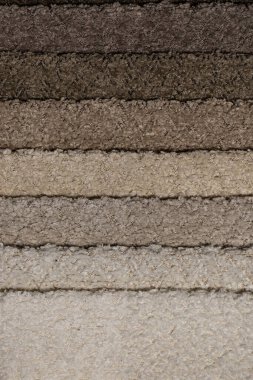 Tasarım amacı için renkli desenli tekstil örneklerinin yakınlaştırılması