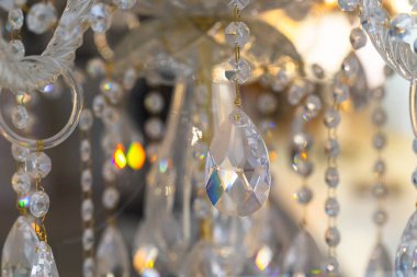 Tasarım amacı için kristal avizenin yakınlaştırılması