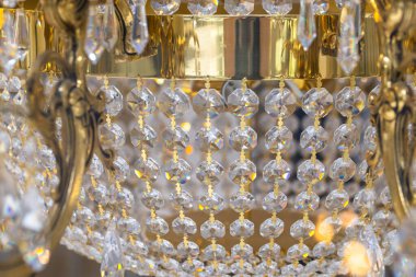 Tasarım amacı için kristal avizenin yakınlaştırılması