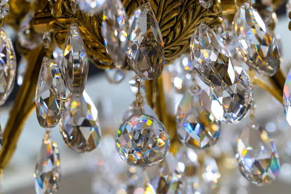 Tasarım amacı için kristal avizenin yakınlaştırılması