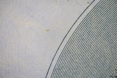 Tasarım amaçlı 100 dolarlık banknotun arkası.