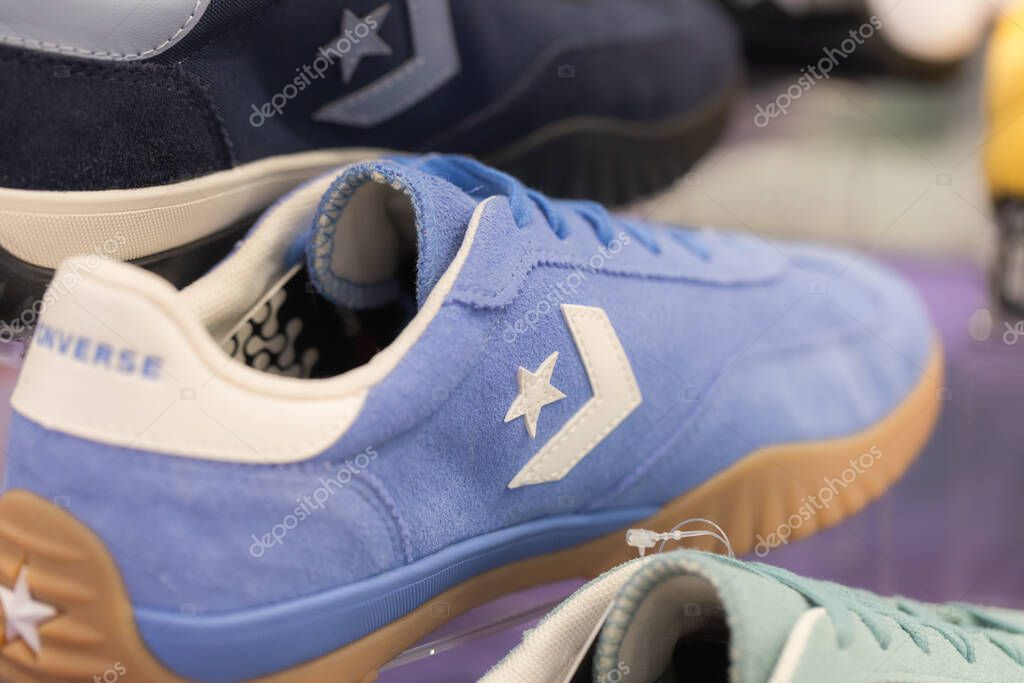 Lviv, Ukraine - May 29, 2025: All Stars Converse sneakers in store
