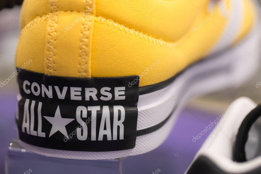 Lviv, Ukraine - May 29, 2025: All Stars Converse sneakers in store